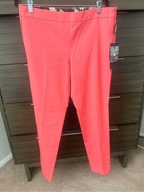 Emporio Armani Coral Pink Ankle Trousers NWT Size 44 Italy